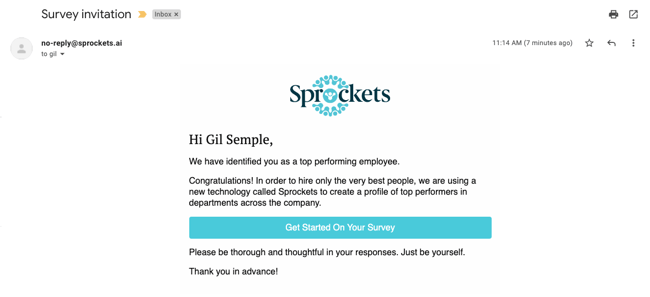 How do Top Performers access the Survey?